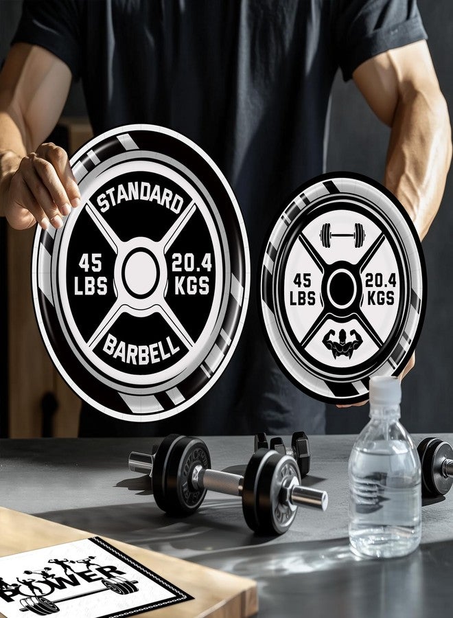 BQC 96 Pcs Gym Party Plates & Decorations - Birthday Party Supplies & Favors - Image 4